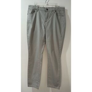 Buffalo David Bitton women’s gray mid-rise skinny stretch pants 8/29   #31-0786